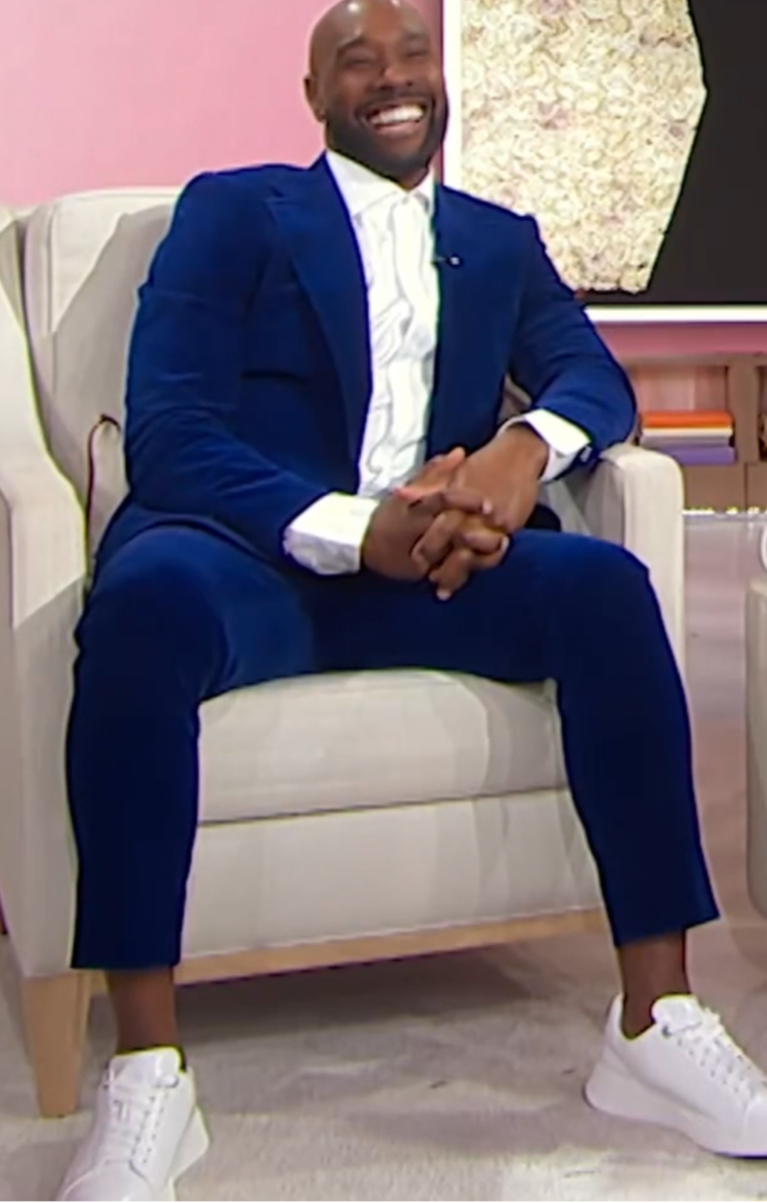 Navy Blue Velvet Suit