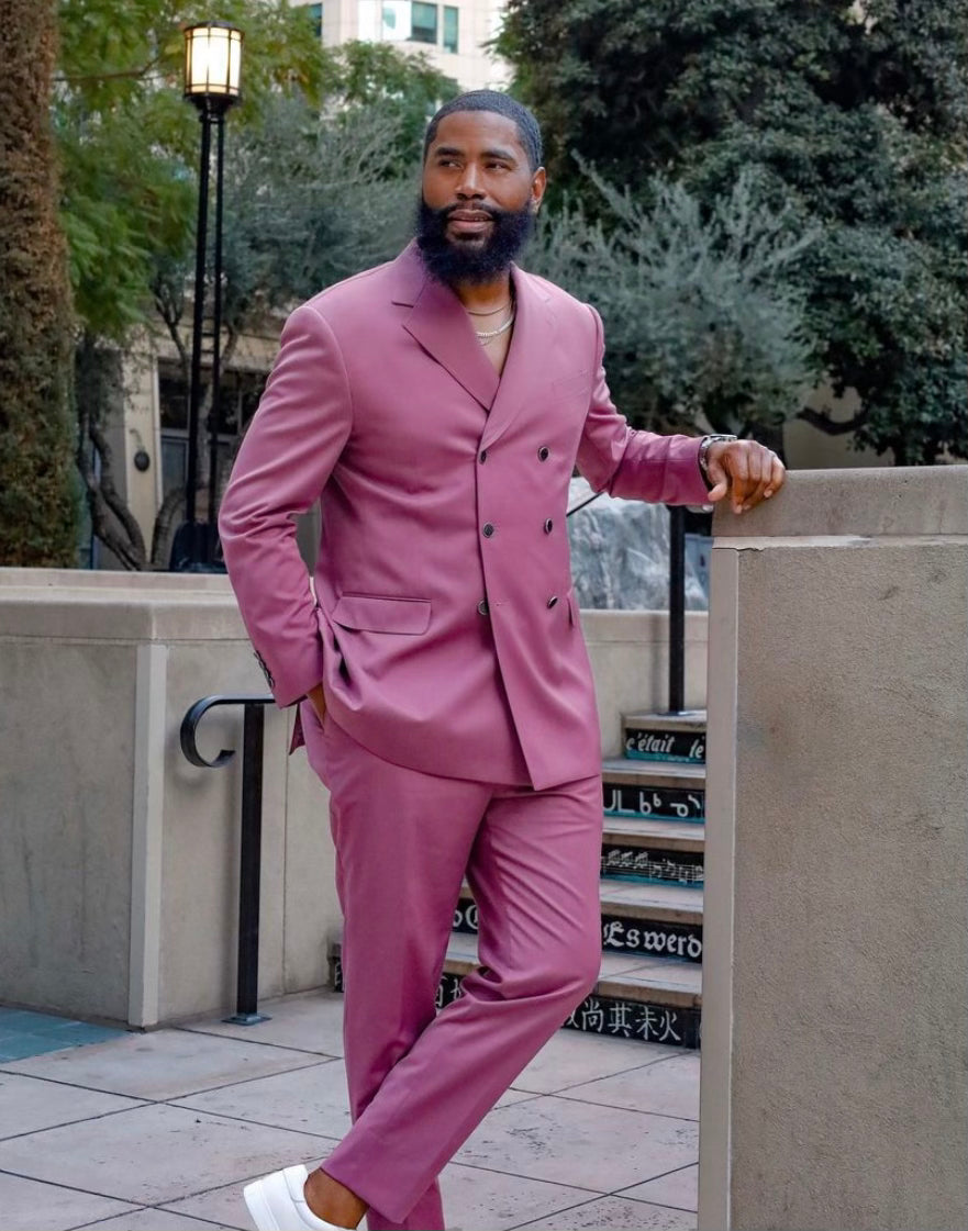 Vintage Mauve Double Breasted suit