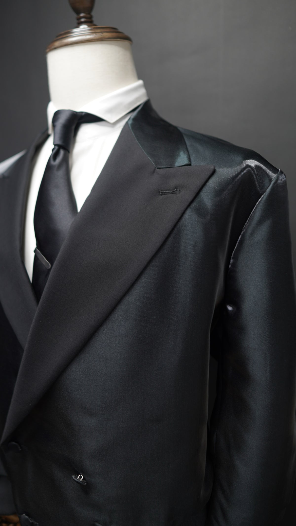 Black Tuxedo Bomber Jacket Set