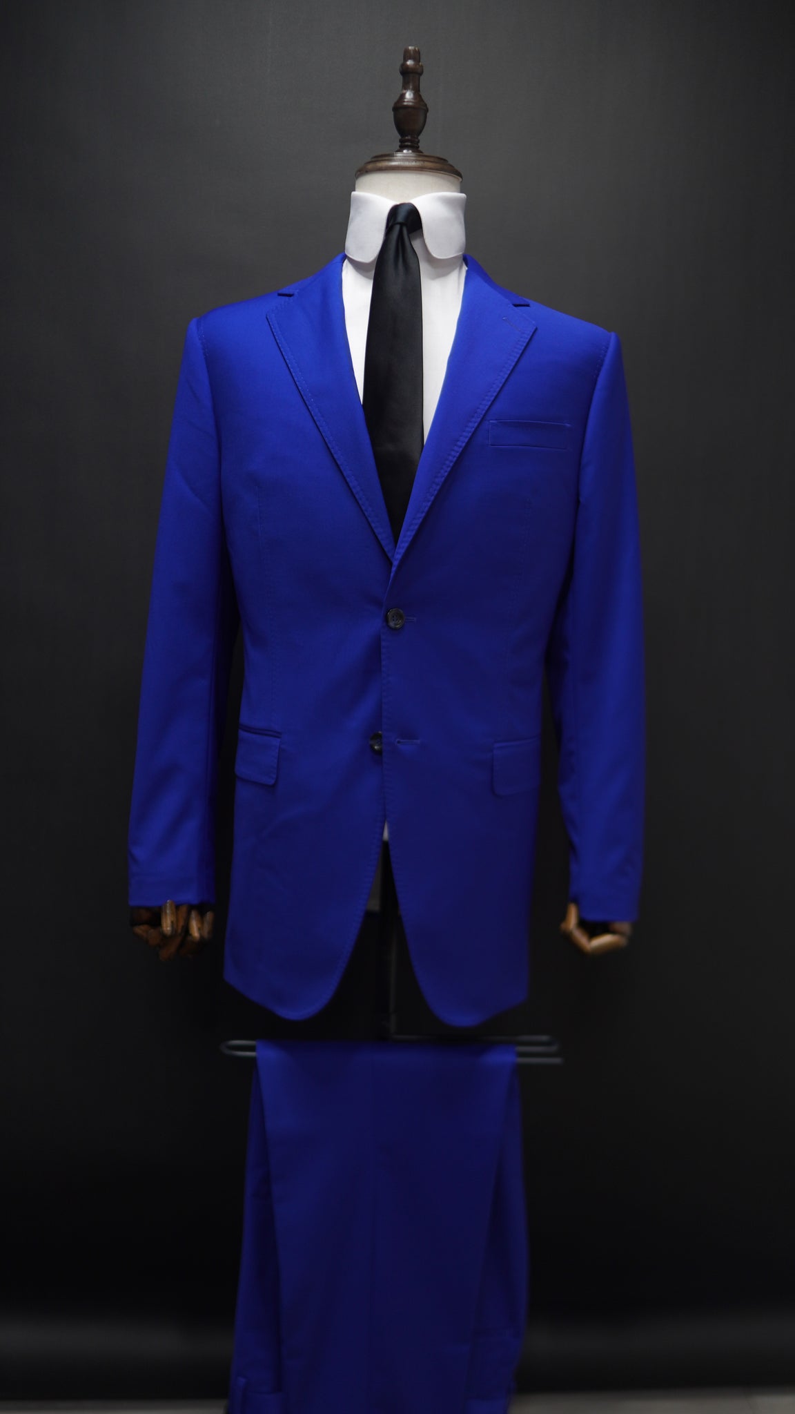 Electric Blue Notched  lapel suit