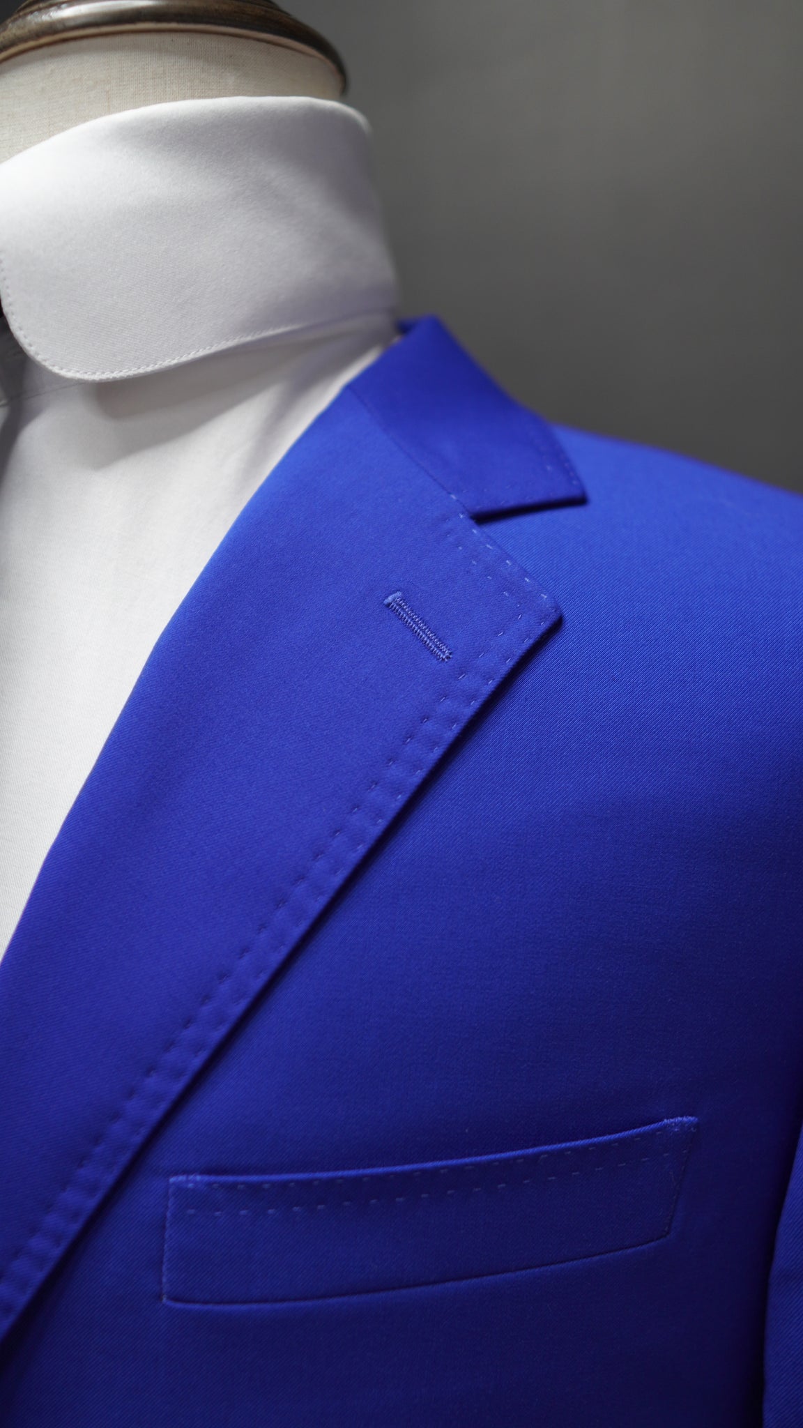 Electric Blue Notched  lapel suit