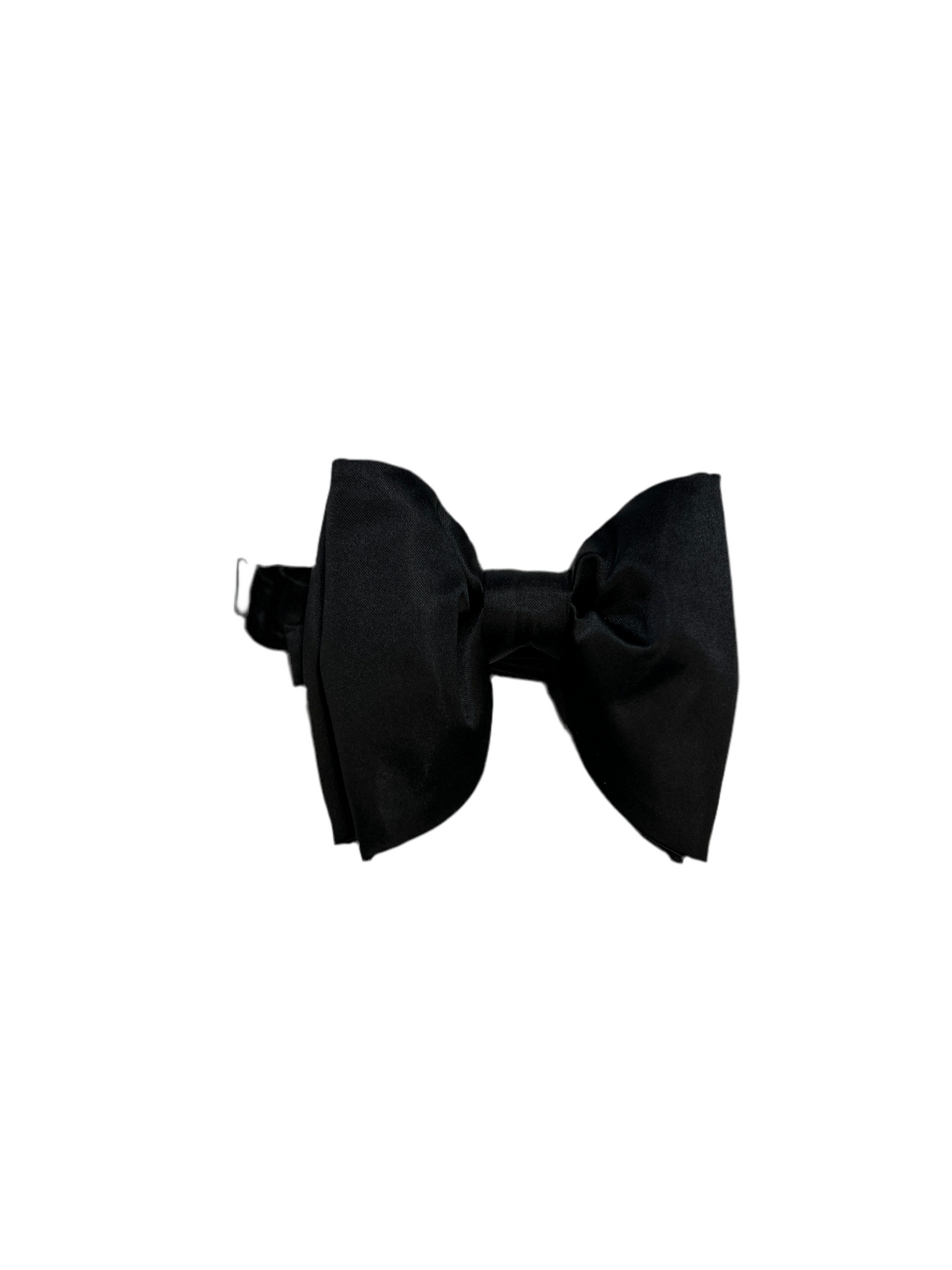 Black Large Silk Bow Tie