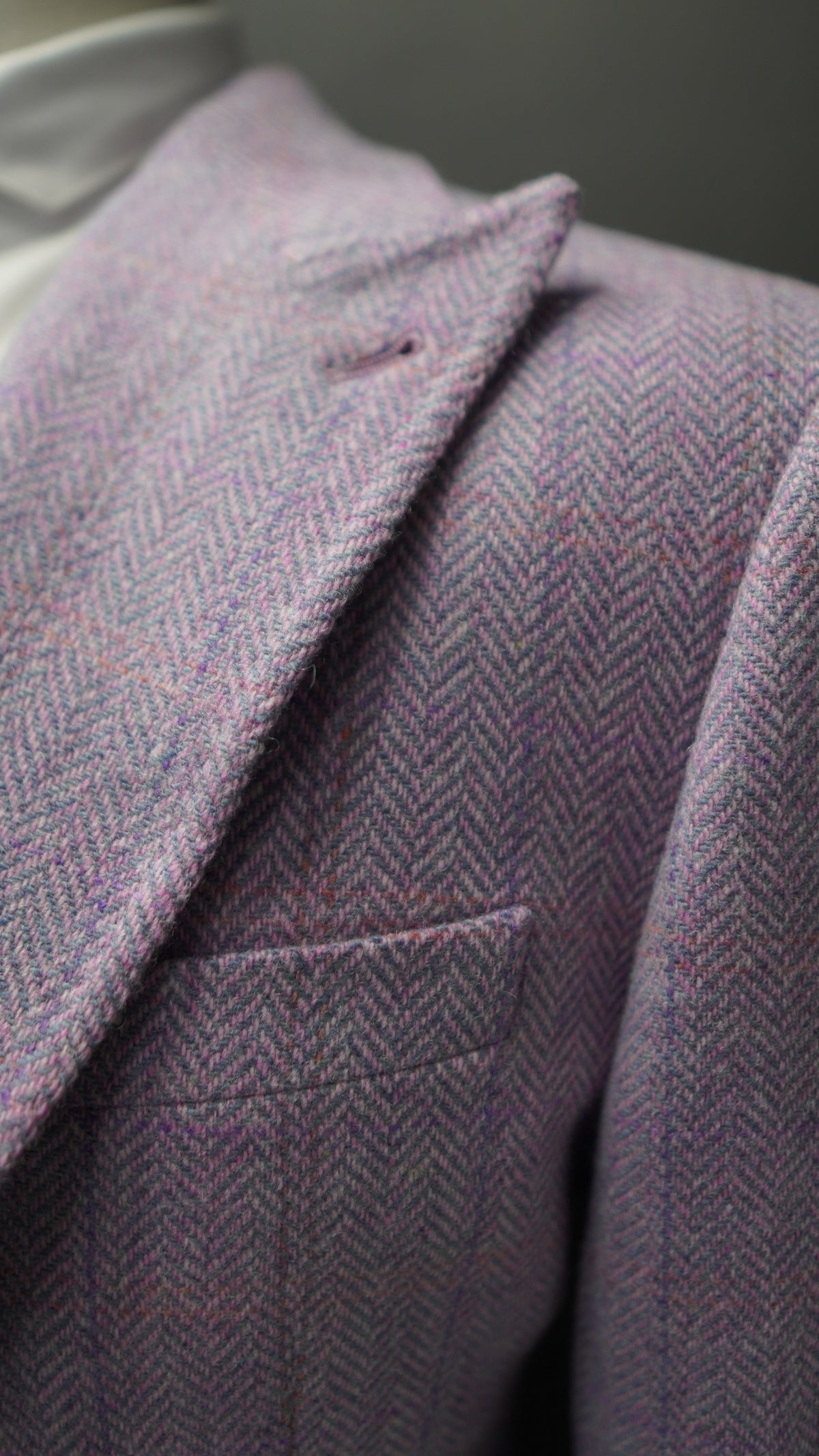 Tweed Mauve Three Piece Suit ( Flared Trousers)