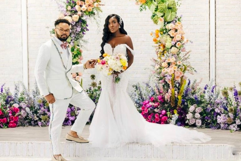 White Double Breasted Jacquard Tuxedo