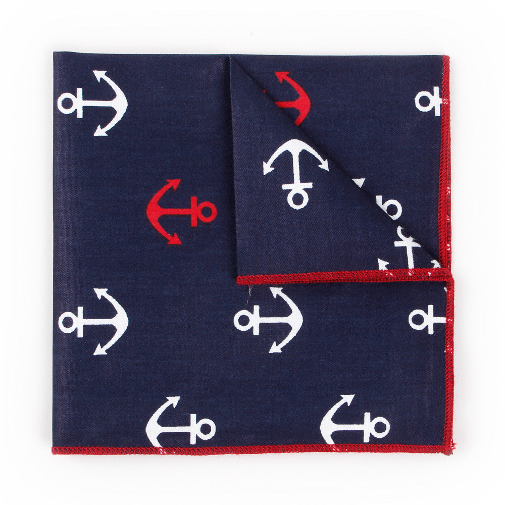 Nautical Navy Pocket Square