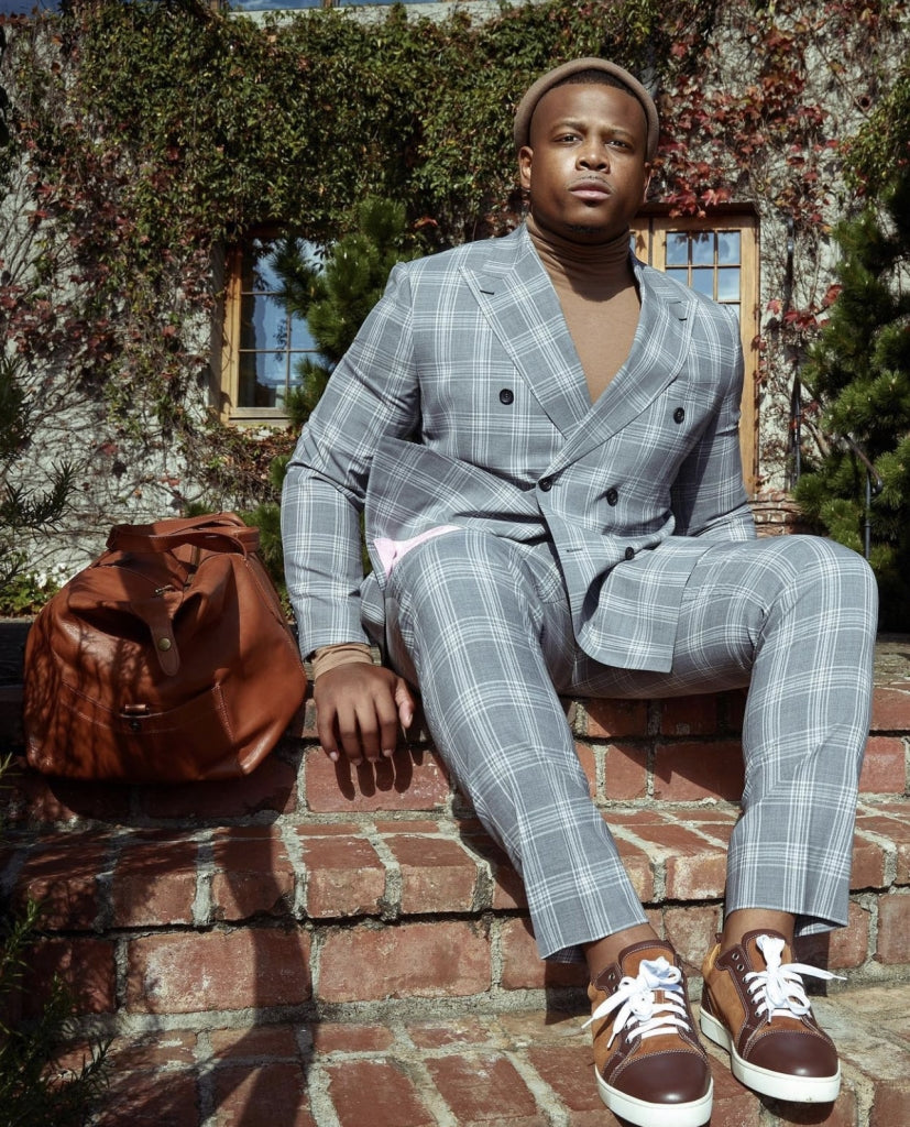 Brian’s Double Breasted Plaid Suit
