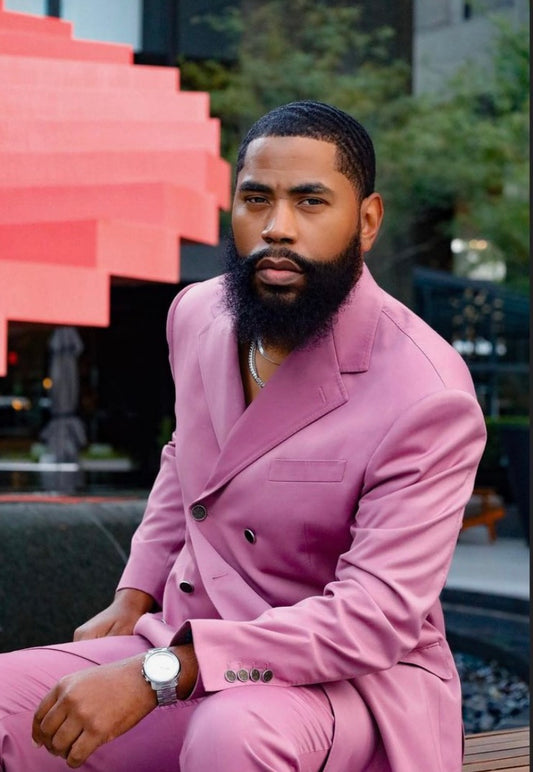 Vintage Mauve Double Breasted suit