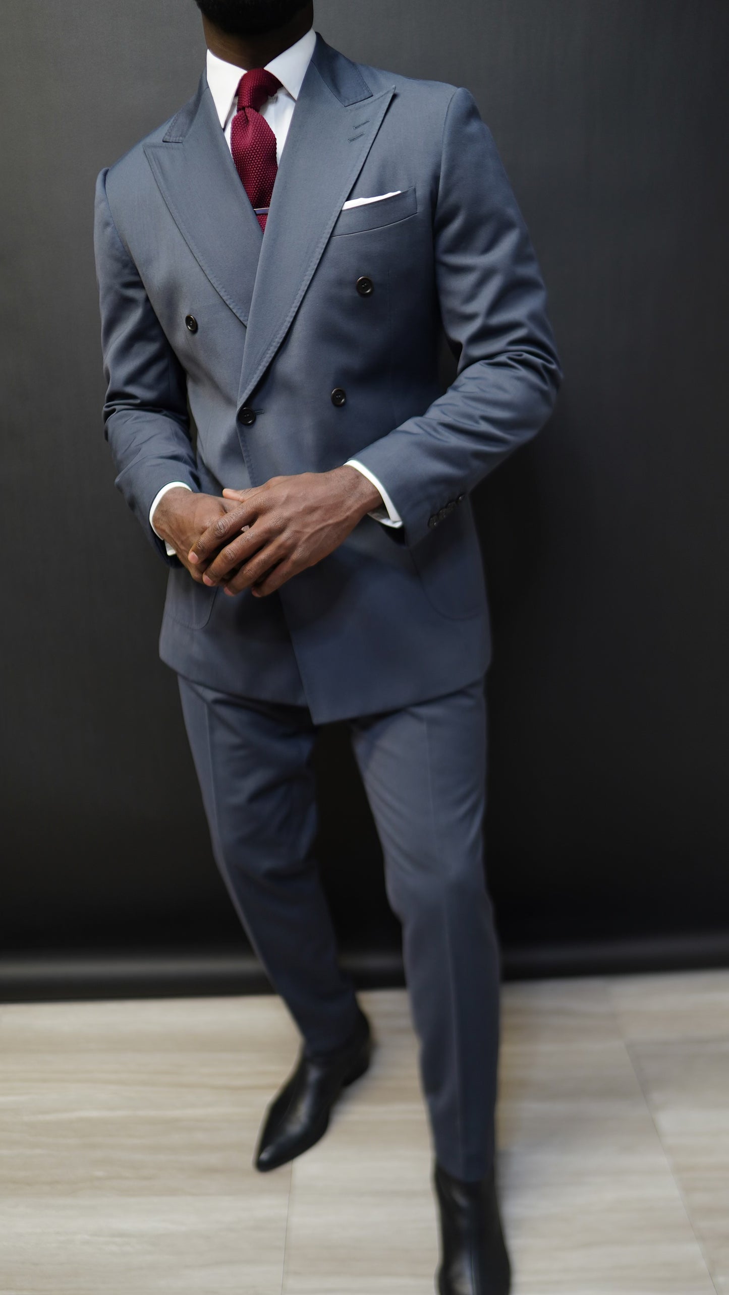 Cool Grey Double Breasted suit