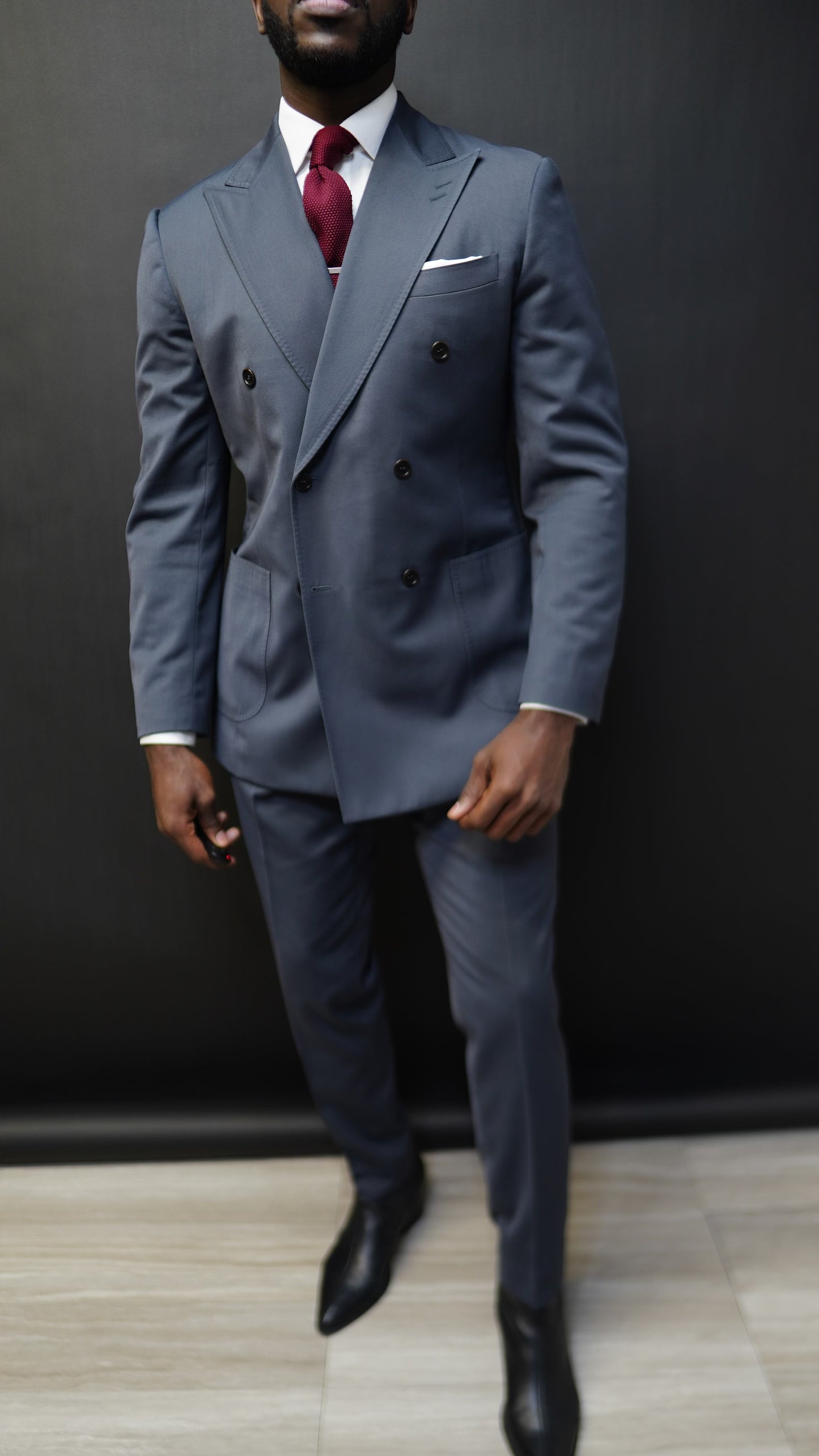 Cool Grey Double Breasted suit