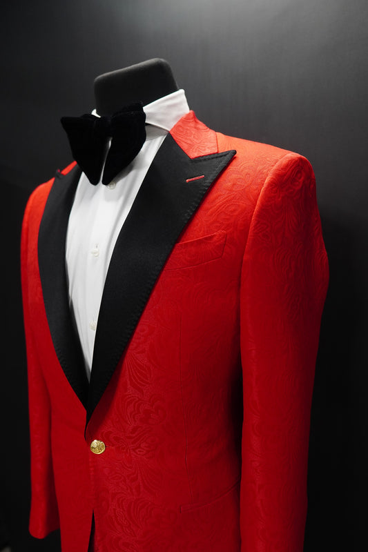 Red Jaquard Tuxedo