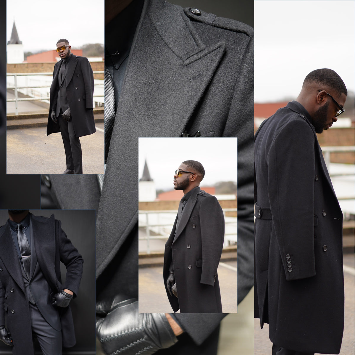 Black Essential Overcoat