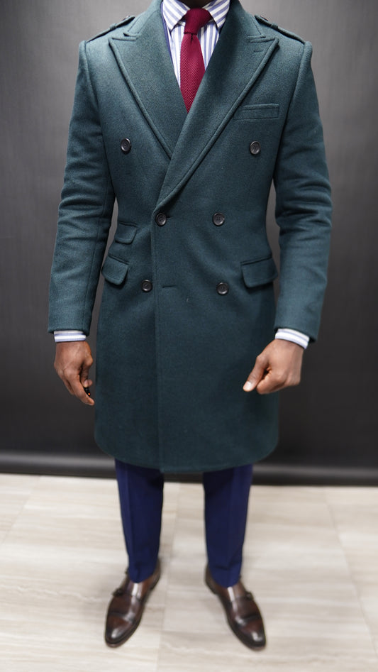 Hunter Green Overcoat