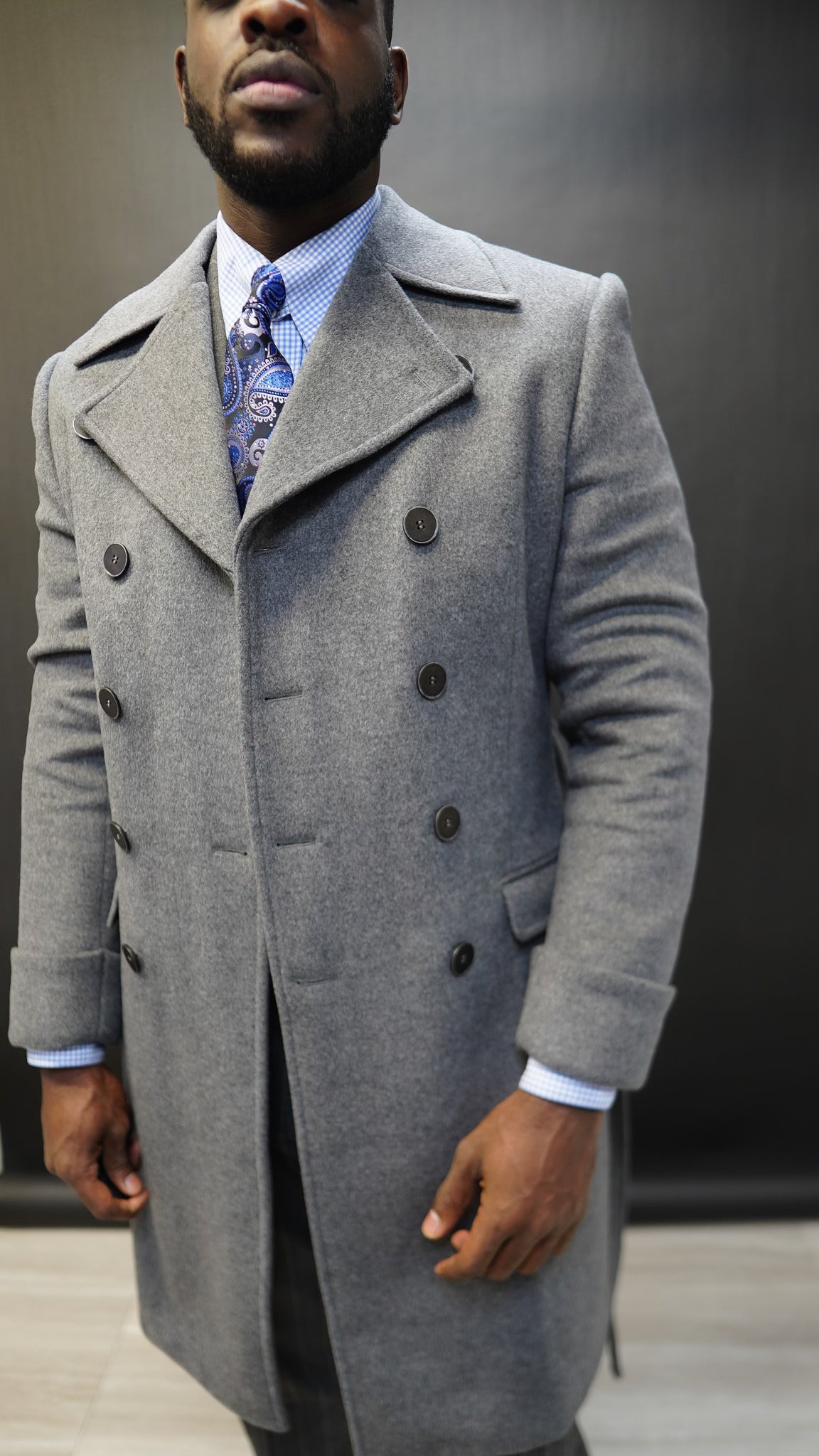 Grey Essential Overcoat
