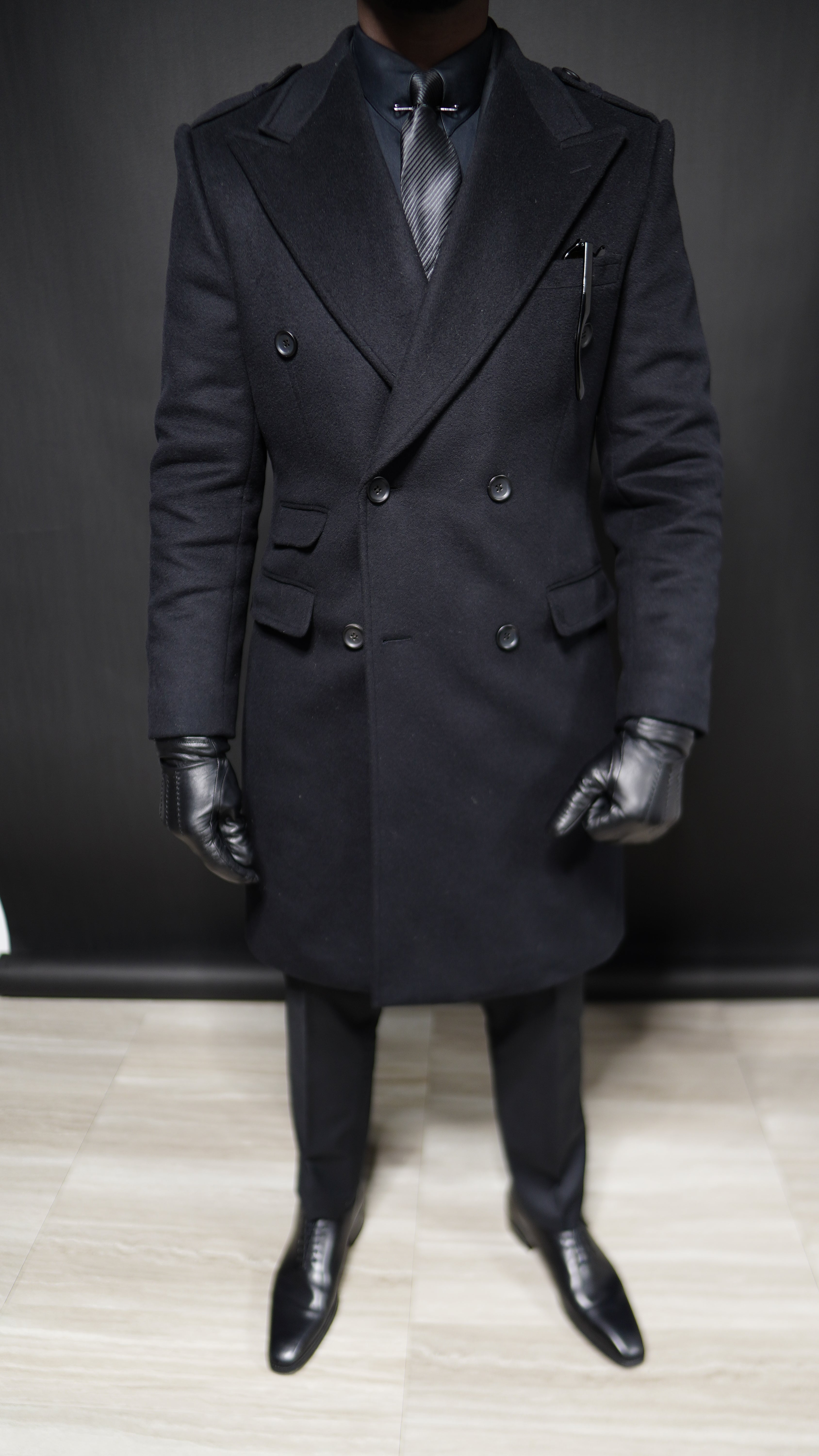 Black Essential Overcoat – Dionicios Closet