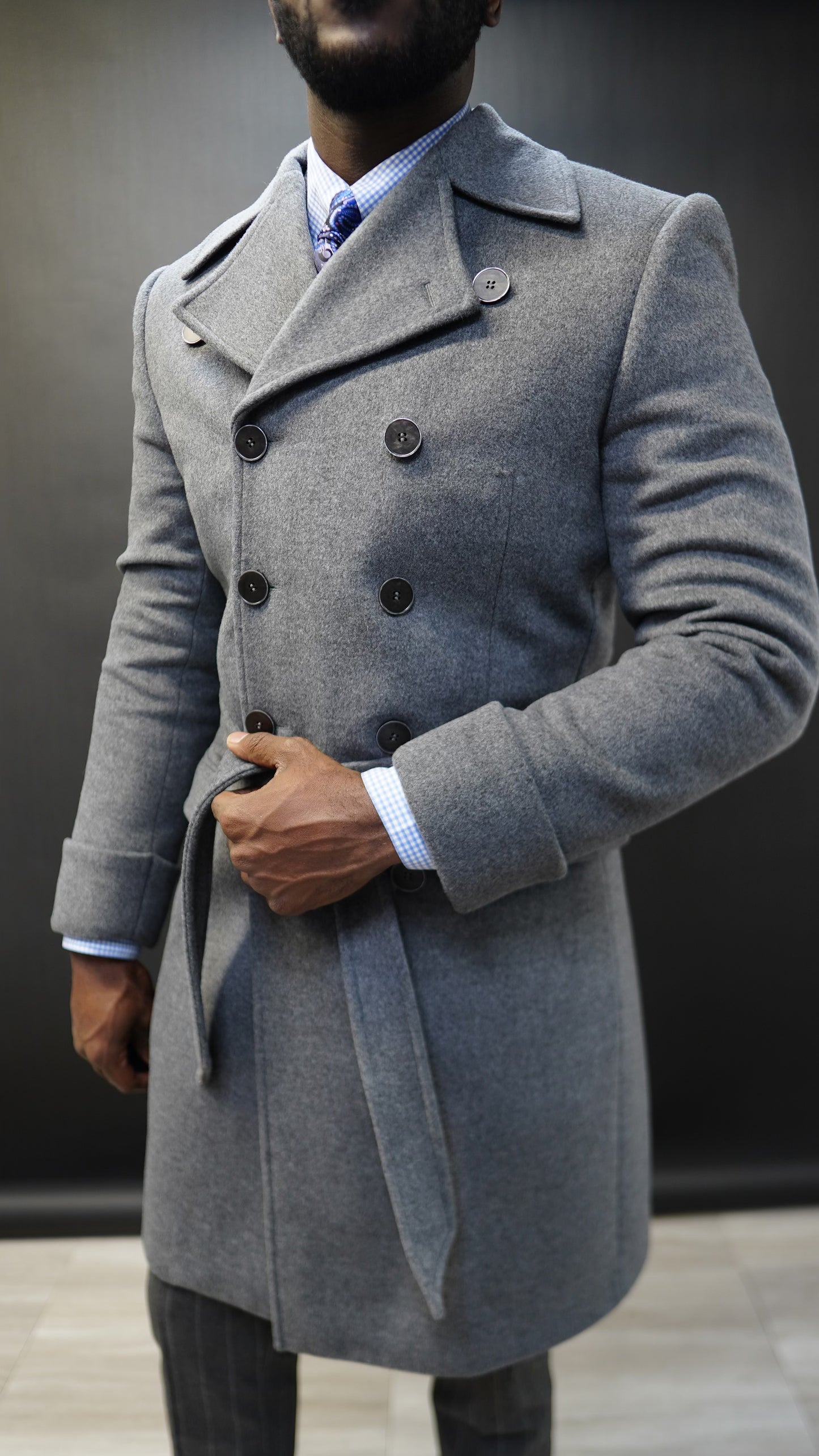 Grey Essential Overcoat