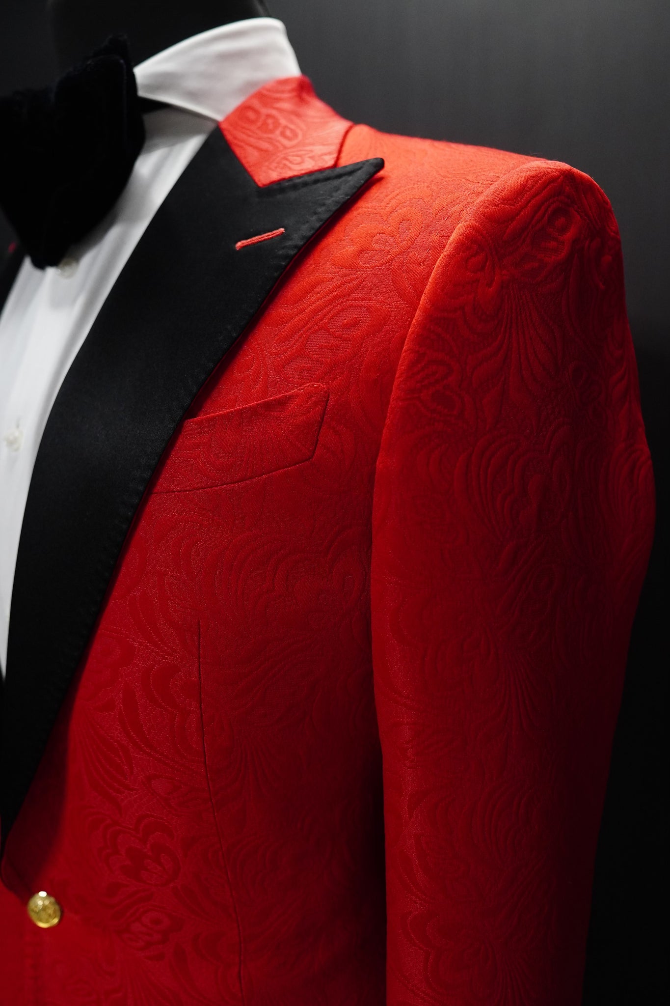 Red Jaquard Tuxedo