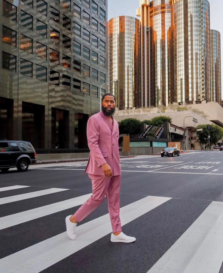 Vintage Mauve Double Breasted suit
