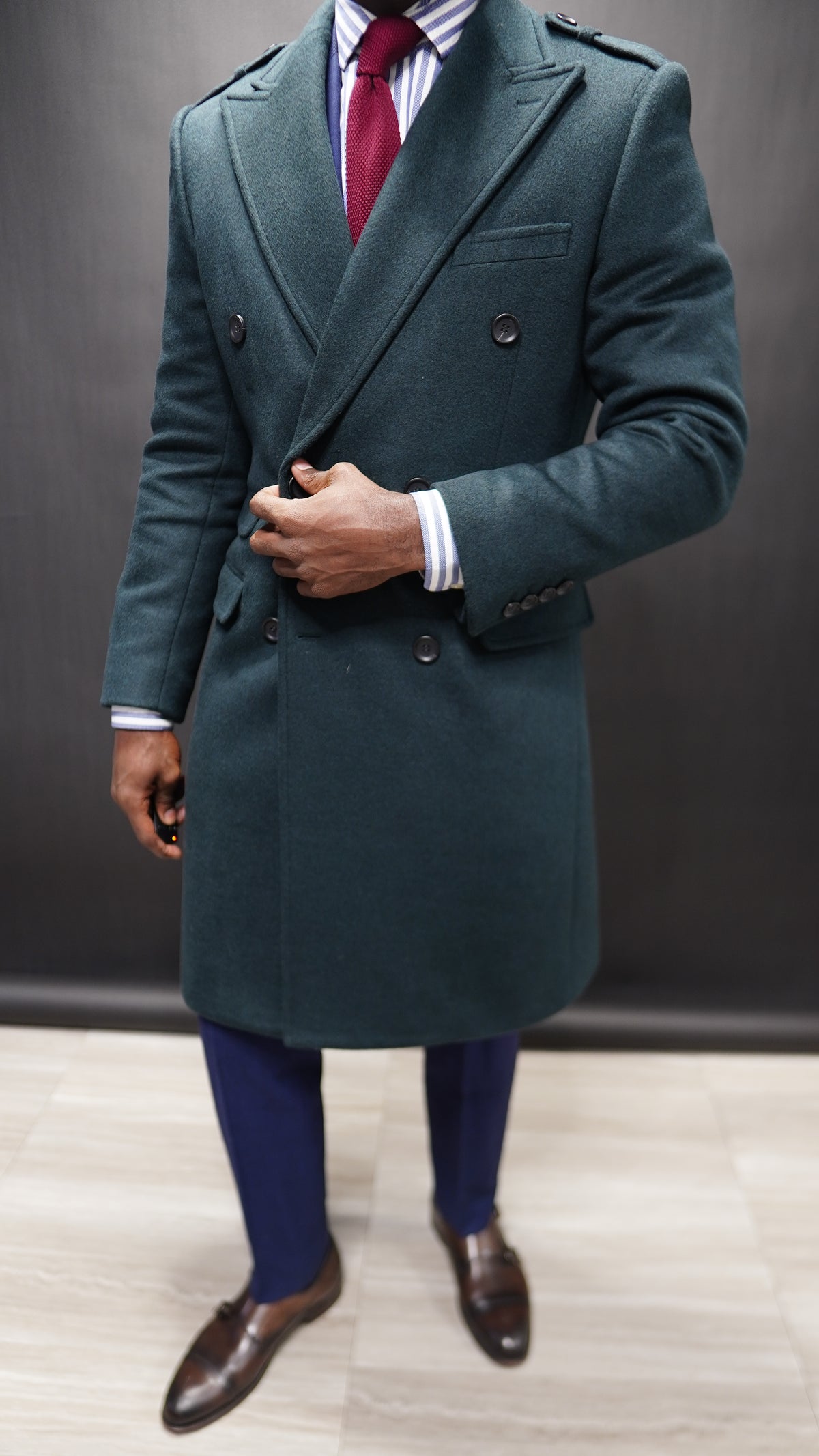 Hunter Green Overcoat