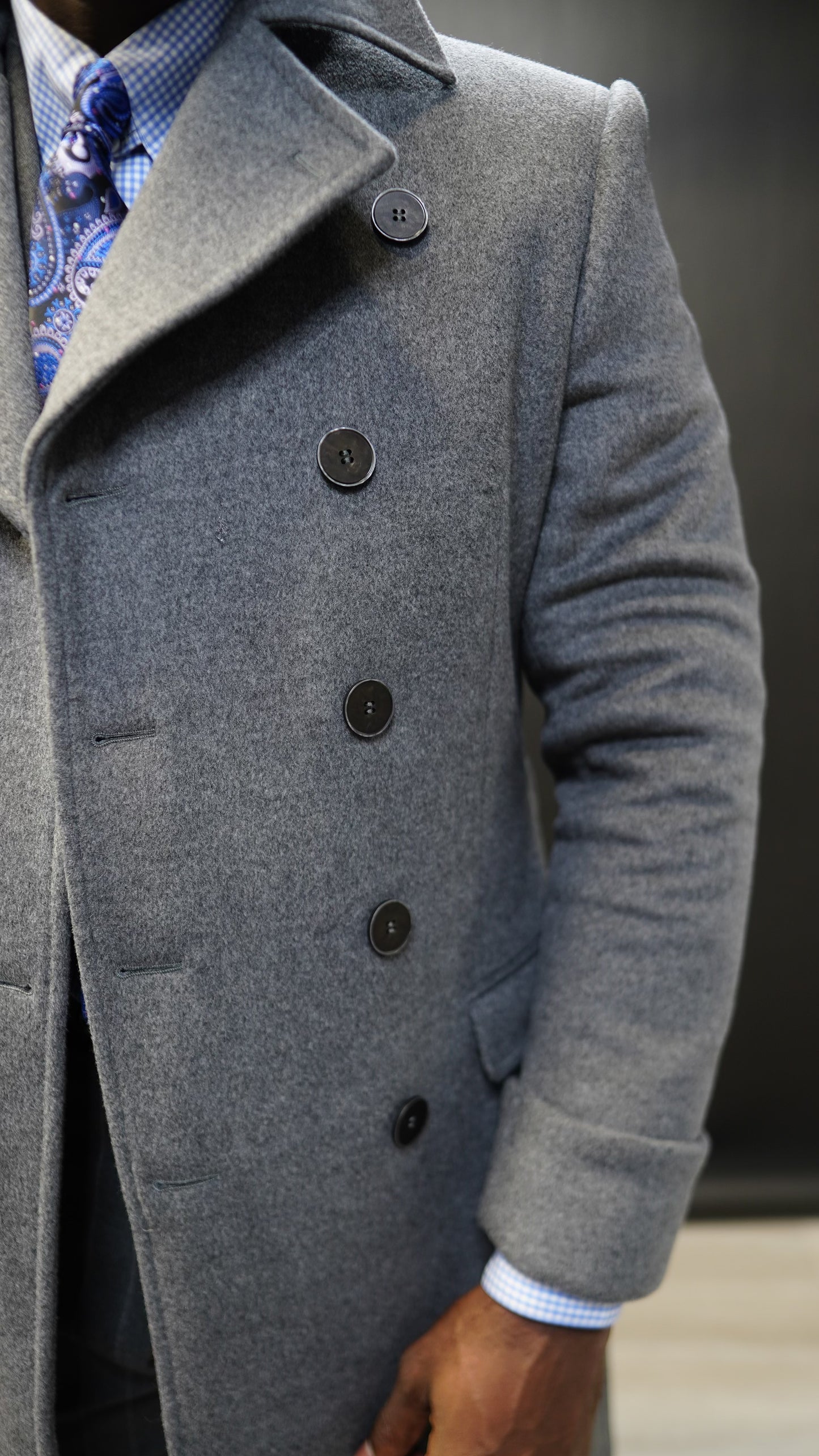 Grey Essential Overcoat