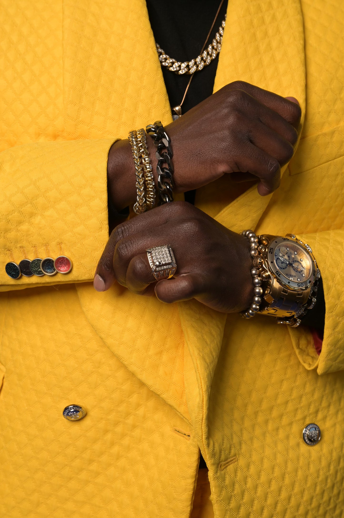 Robs Yellow quilted set