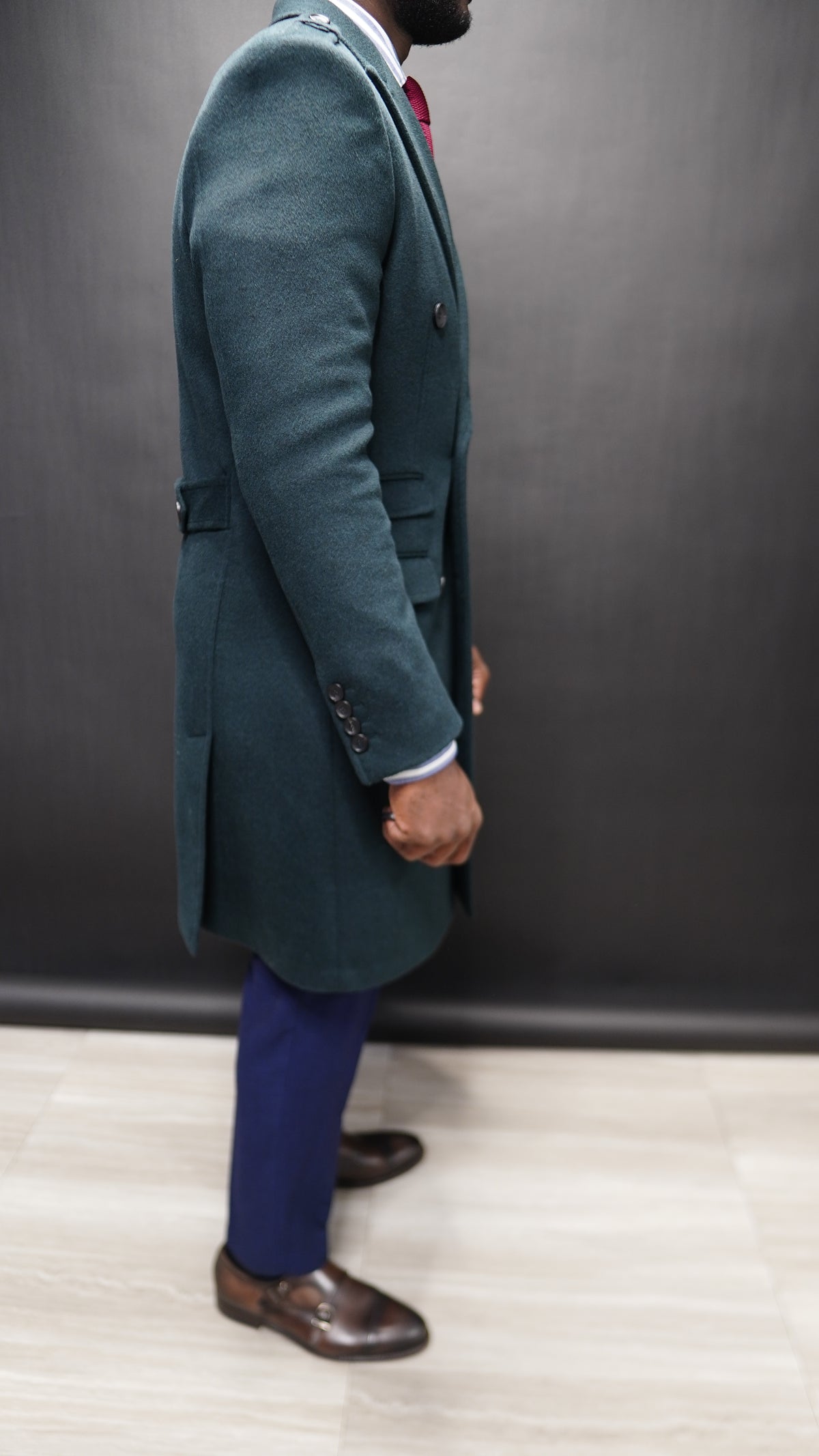 Hunter Green Overcoat