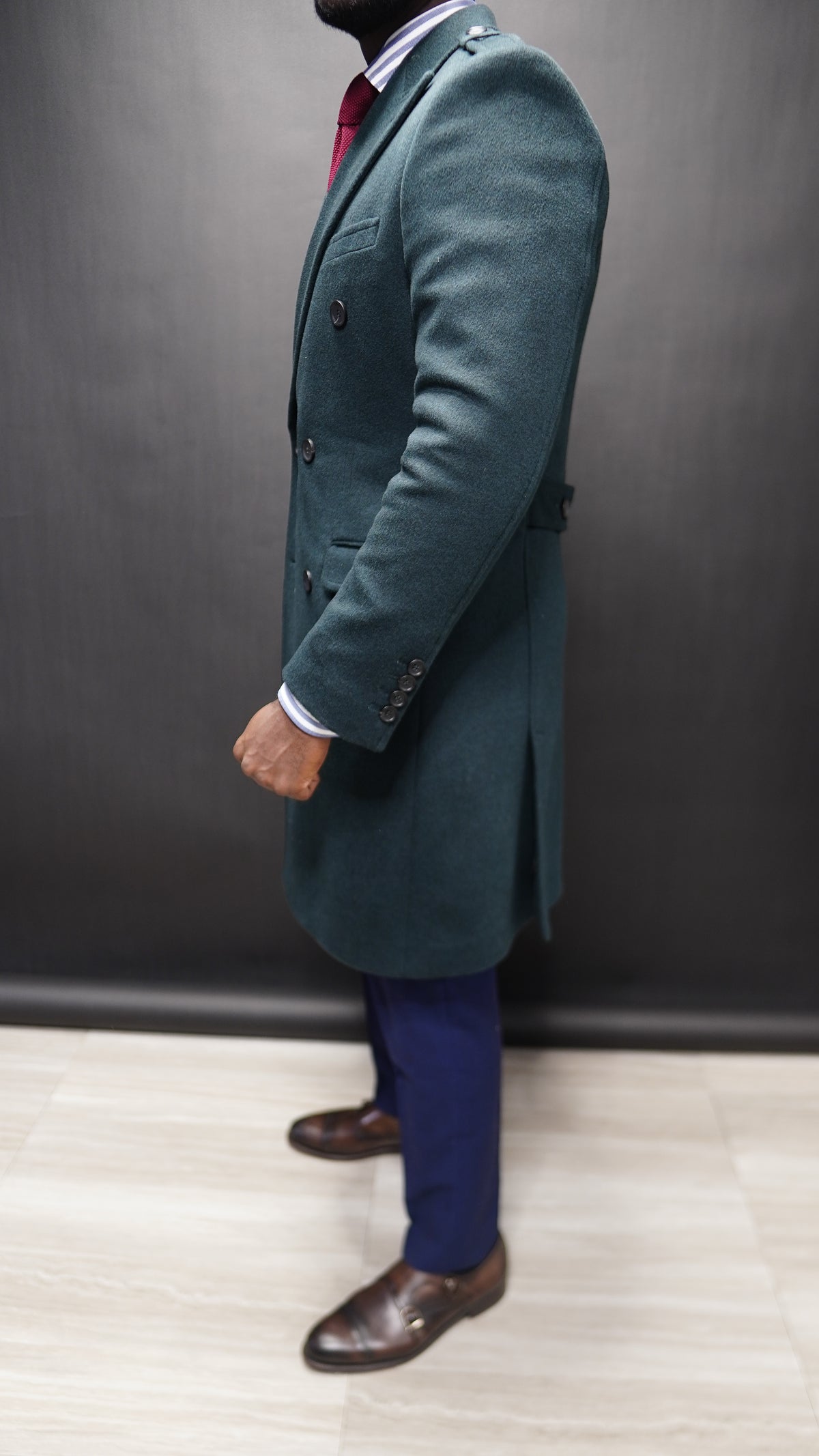 Hunter Green Overcoat